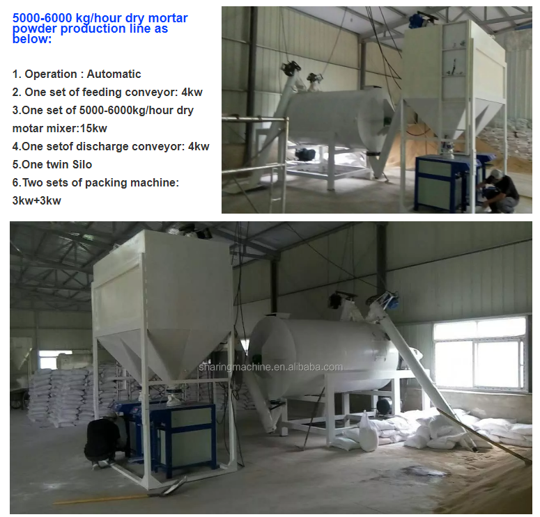 110t/h Simple dry mix mortars mixer plant